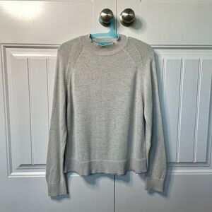 Everlane 100% Cotton Mock Neck Grey size M